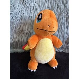 Pokemon Charmander 8"  Plush Stuffed Toy 2019 Pokemon Company Intentional CLEAN